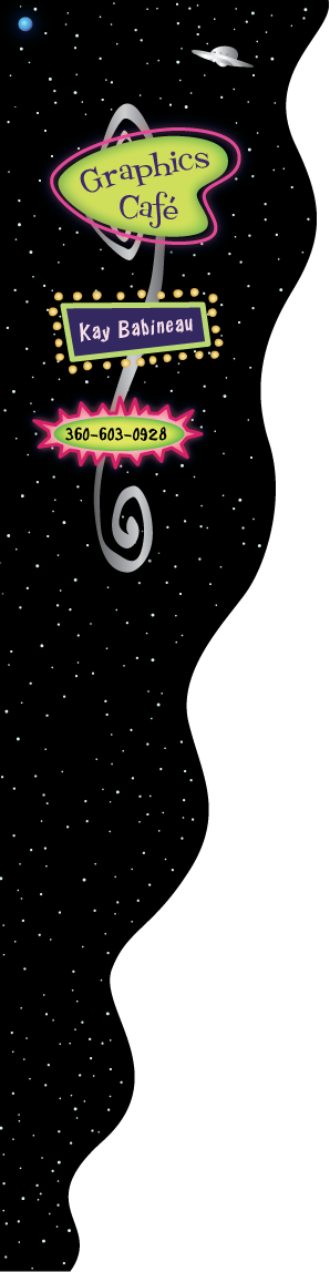 banner, kay babineau, graphics cafe, graphic design